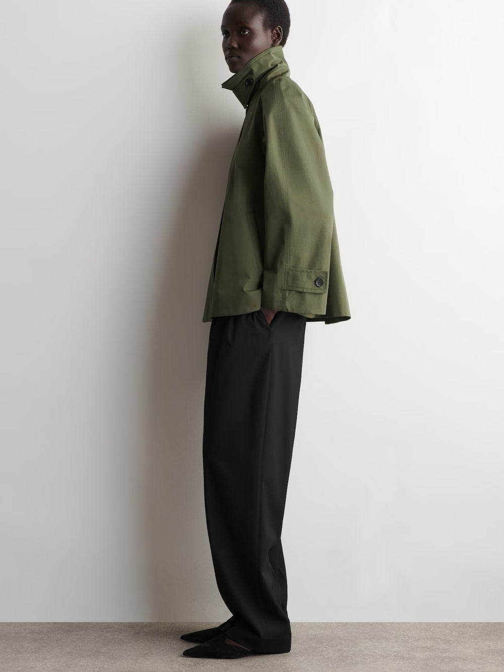 NWT (size small) COS A-LINE COTTON-TWILL JACKET - Picture 4 of 8